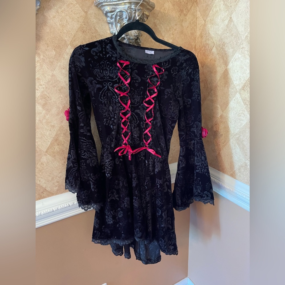 Gothic Devil Kids Costume Size Large